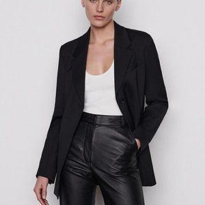 FRAME Women's Cutaway Blazer in Noir Size 00